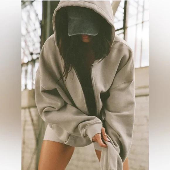 Joah Brown Empire zip up hoodie oversized OS - Picture 3 of 11